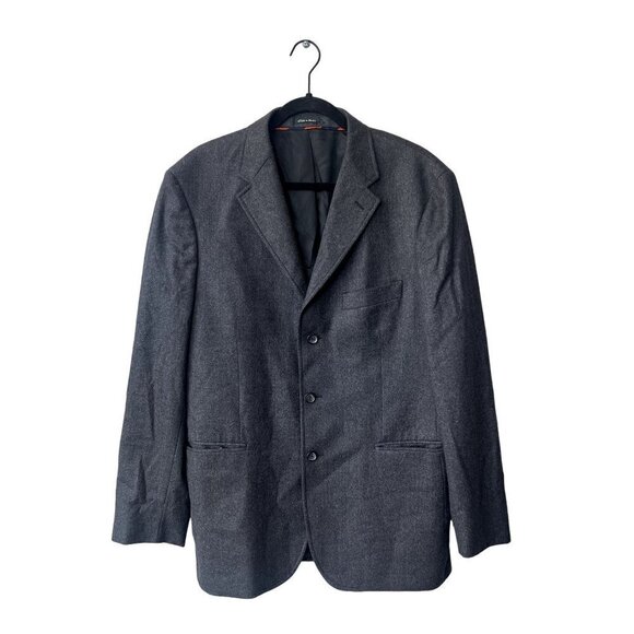 J.Crew Mens Wool Sz42 Grey Three Button Blazer Jacket